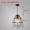 Chandelier Simple Fashion Retro Indoor Industrial Wind Bar Small Iron Lamps Cage