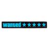 Windshield Electric Wanted 5 Star Car Window Sticker Auto Moto Safety Sign Decals Decoration LED Lights for Vehicle Sticker