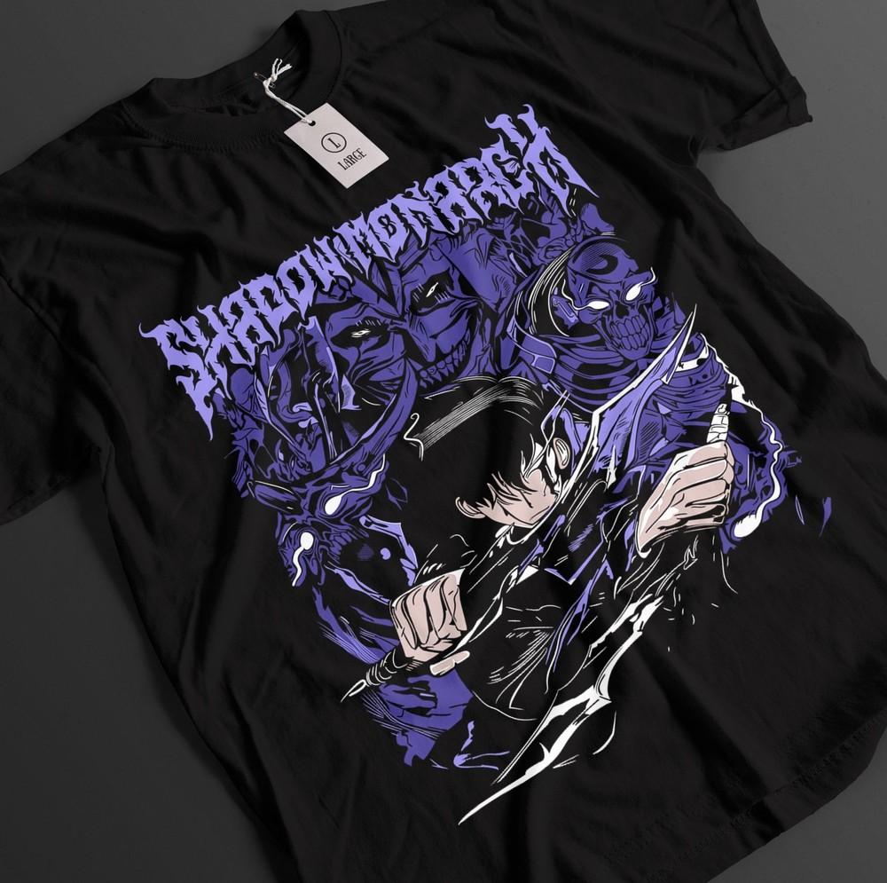 

Футболка Solo Leveling Футболка Сон Джин-у Футболка Хэин Топ Беру Игрис Аниме Футболка 2XL