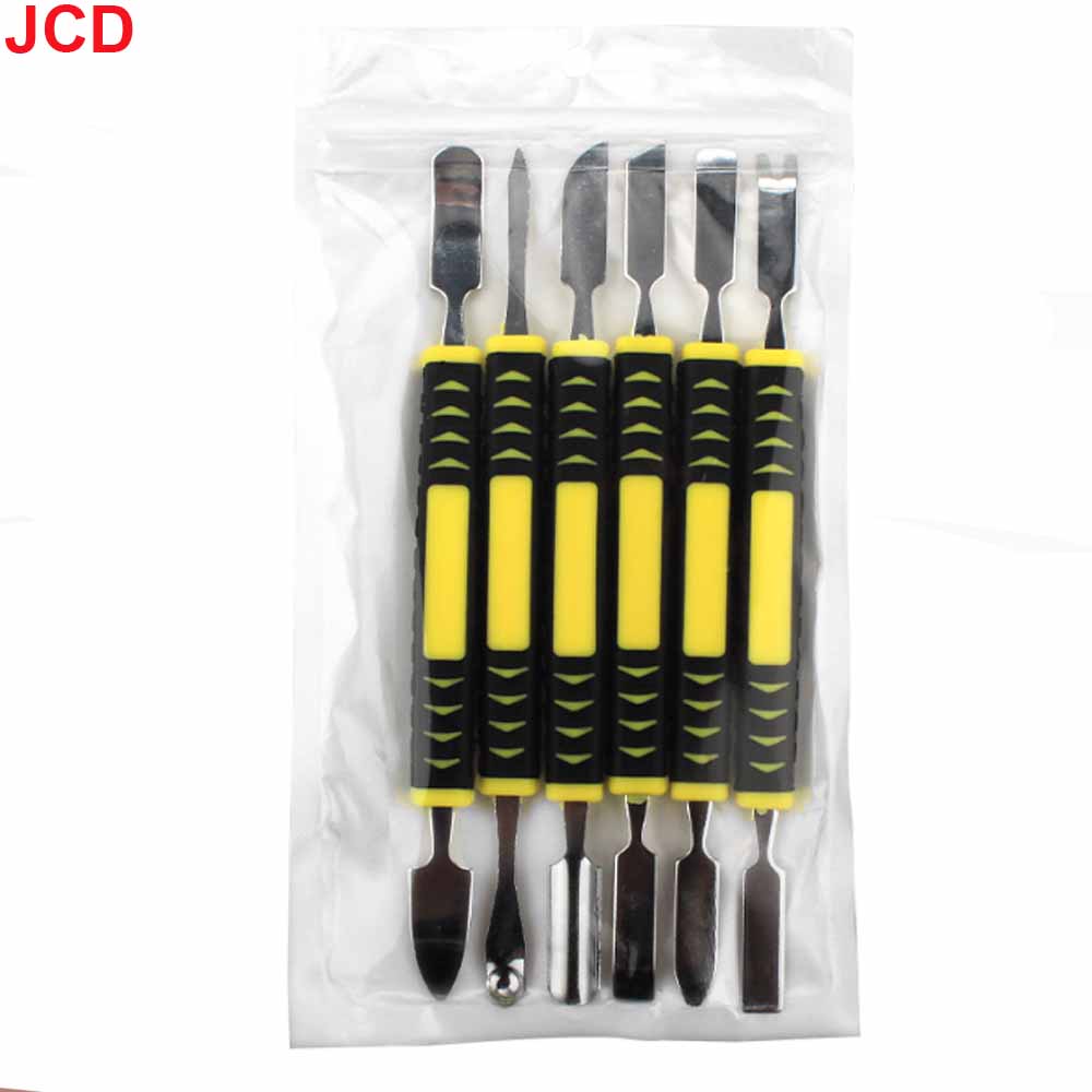 JCD Hardened claw nail double headed pry bar 6-in-1 disassembly battery screen frame flat pry bar injection molding repair tool