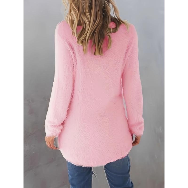 European American Style Casual Crew Neck Long Sleeve Pullover Knit Sweater