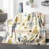 Festive Nutcracker And Holly Christmas Scene Blanket Allseason Blanket Christmas Home Decorgift Sofa Bed Travel Camping Christmas Style Colorswarm