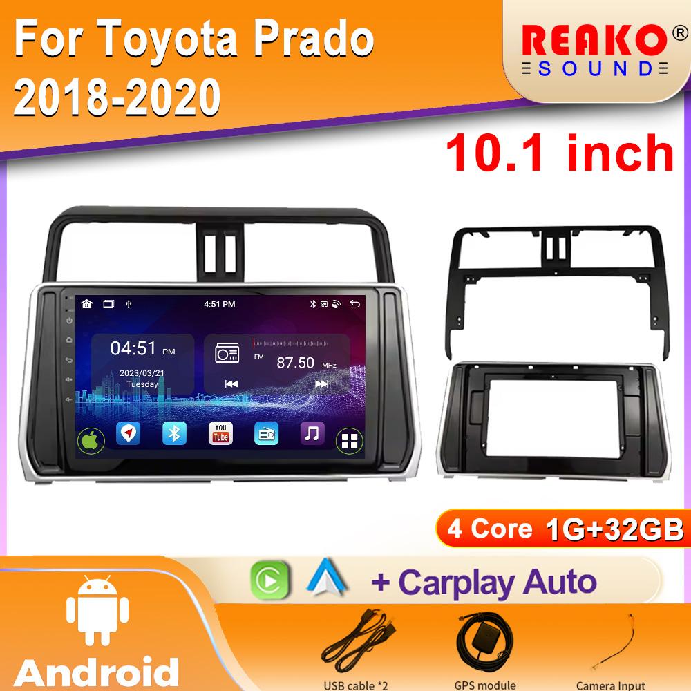 

Android CarPlay Auto GPS навигация 5G LTE WiFi DSP стерео автомобильное радио для Toyota Land Cruiser Prado 150 2018 - 2020 головное устройство 4 core 1GB+32GB carplay