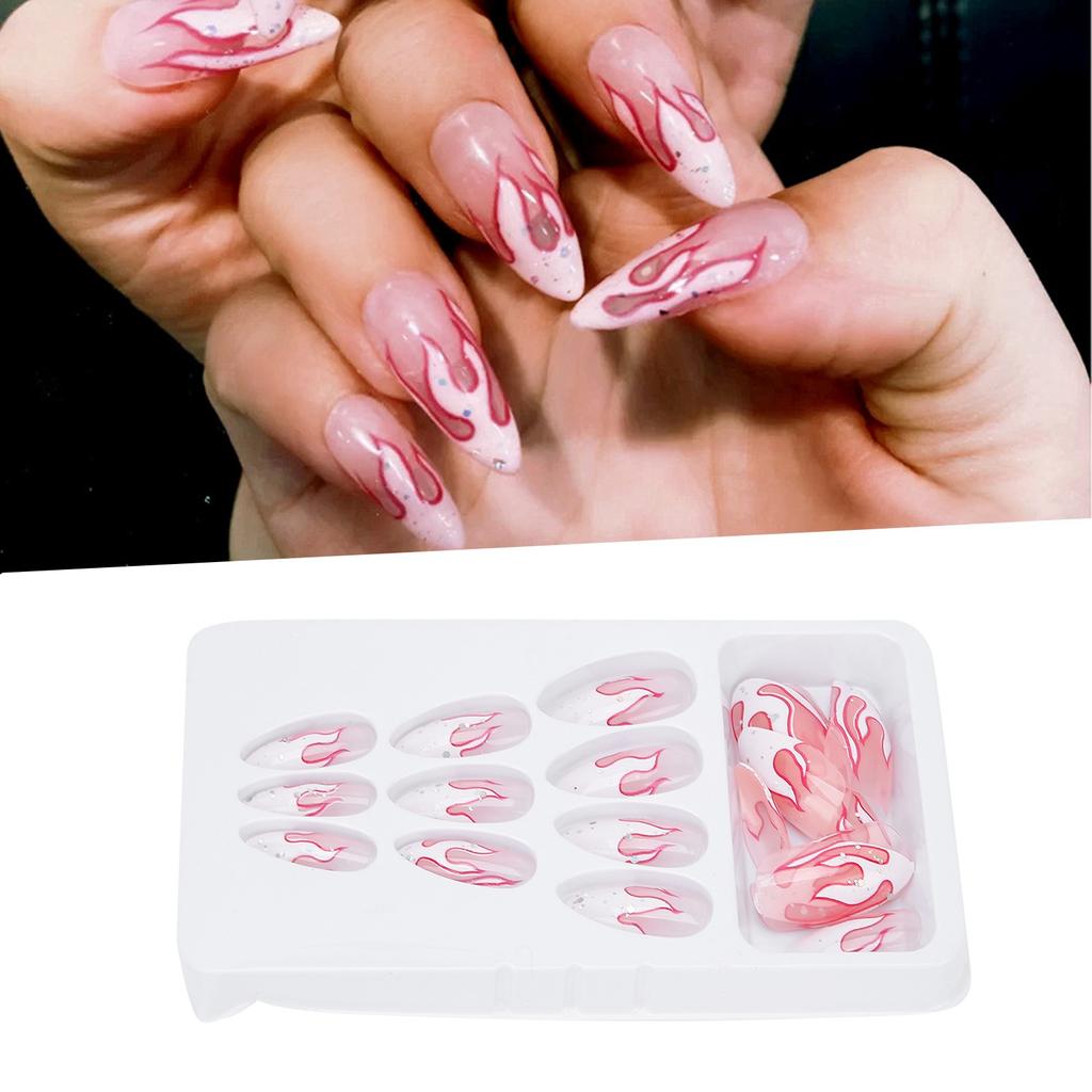 24 unidades Mulheres Meninas Requintadas Unhas Postiças Cobertura Total Moda Ponta de Unha Falsa Ferramenta de Manicure