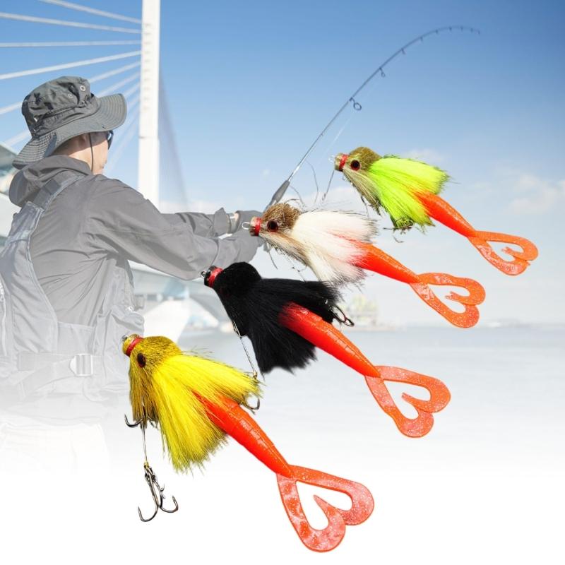 All Weather Soft Lures Baits For Catches And Release Fishing Realistic Appearance With Quality Furry Resin Construction
