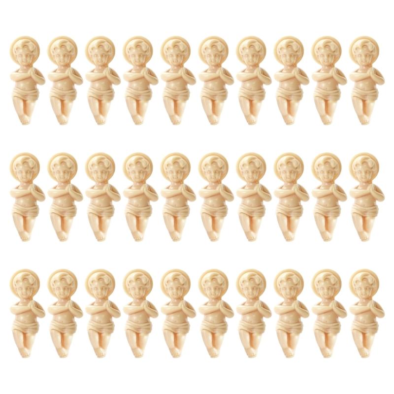 

30Pcs Miniature Baby Figurines Ornament Plastic Infant Sculpture Baubles for Cake Decoration Christmas Gift Giving 1