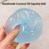 Stress Relief Coconut Oil Stress Ball Shapeable Decompression Pinch Toy  For Kids Adults