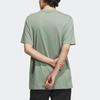Adidas Alphabet Logo Cartoon Panda Print Round Neck Short Sleeve T-Shirt Men Tops Silver Green IP3967
