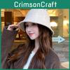 Solid Color Winter Knitted Cap Women Breathable Windproof Fisherman Hat Fashion