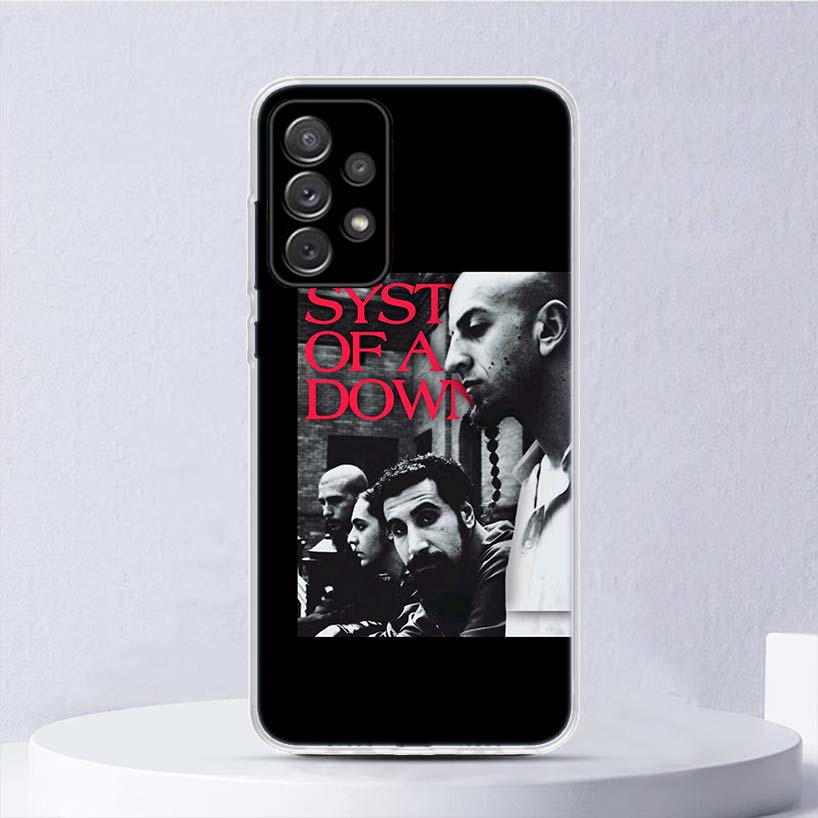System Of A Down Soft Case For Samsung Galaxy A17 A16 A26 A36 A56 A15 A14 A13 A55 A54 A53 Phone Cover A25 A35 A24 A34 A23 A33