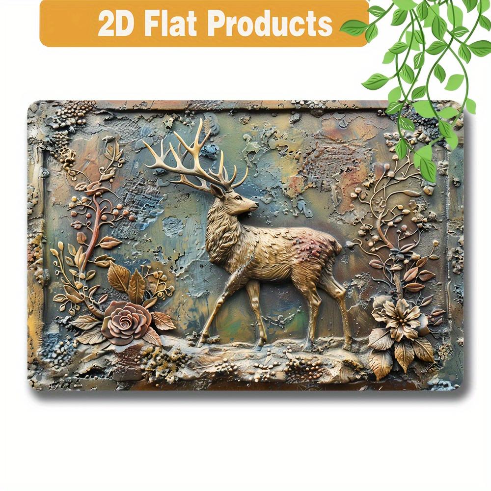 FJ Vintage Metal Tin Signs 2D Flat Printing  Posters  Room Wall Home Farmhouse Decor Room Decoration