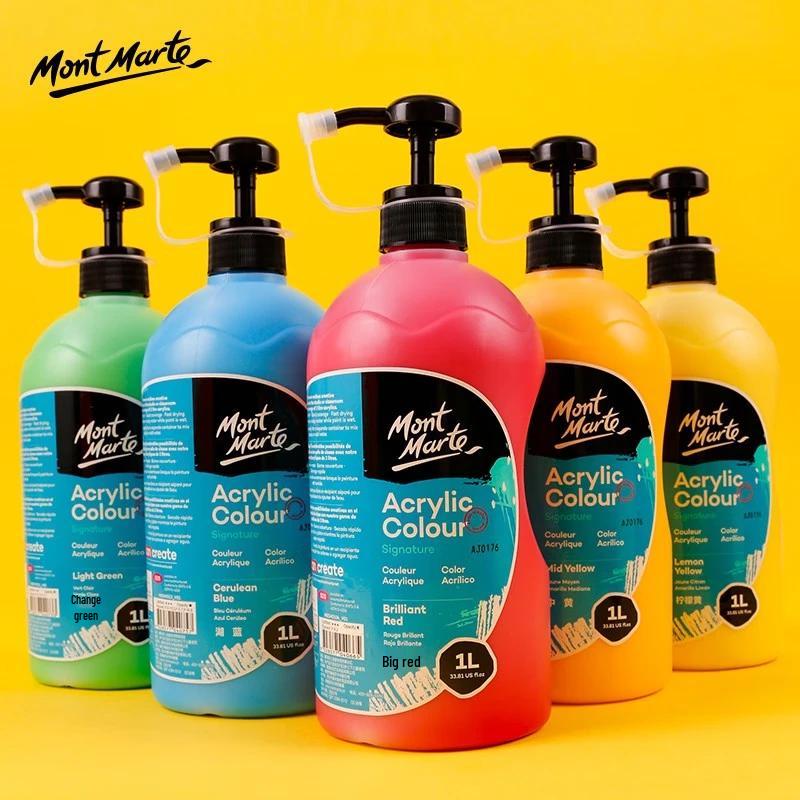 Mont Marte Acrylic Paint 1L Large Bottle 1L