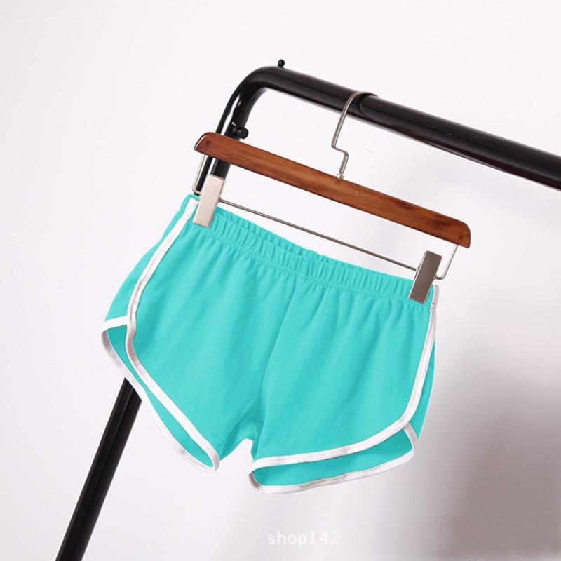 Sports Shorts Women's Home Casual Solid Color Yoga Beach Pants Candy Color Hot Pants