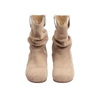 Women's Autumn Boots Wrinkled Short Boots for Women Trends 2026 Boots Ladies Autumn Shoes for Women Fashion