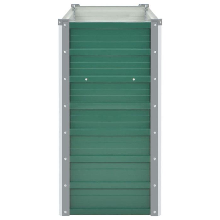 VidaXL Lit Surélevé Acier Galvanisé 100x40x77 cm Vert Jardinière Pot de Fleurs 44853