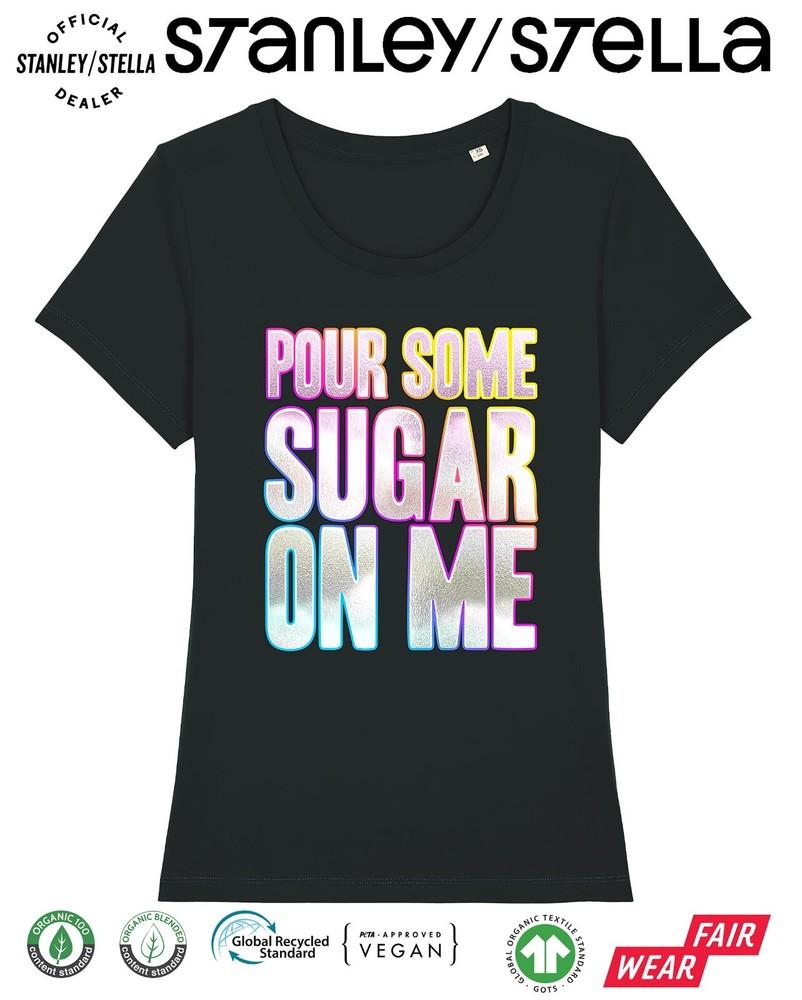 

Футболка Pour Some Sugar On Me Диско Маскарад 80-е Вечеринка Выходные Женский Рок 3XL