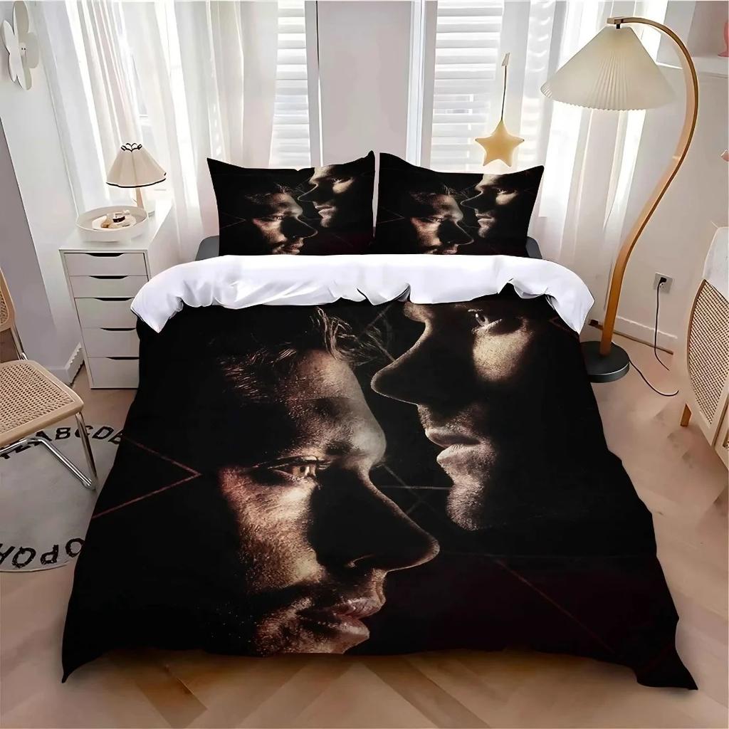 Set Biancheria da Letto Logo Supernatural Copripiumino Set Letto Coperta Federa Piumone King Queen Size Ragazzi Adulti Set Biancheria da Letto