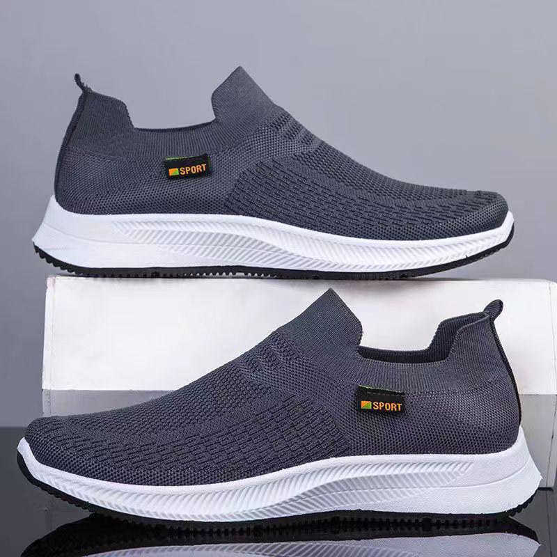 

Men s Breathable Slip-on Mesh Casual Sports Shoes, Large Size Size 39