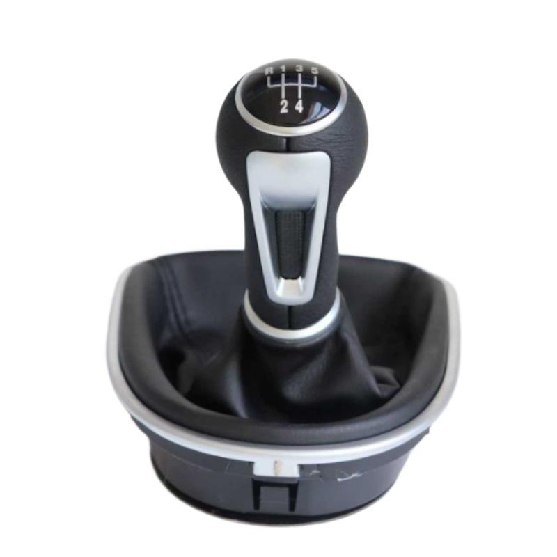 

For Seat Leon II Toledo III Altea XL 2005-2012 Car 5/6 Speed Gear Shift Knob with PU Leather Boot Cover Shifter Lever Stick 5 Speed