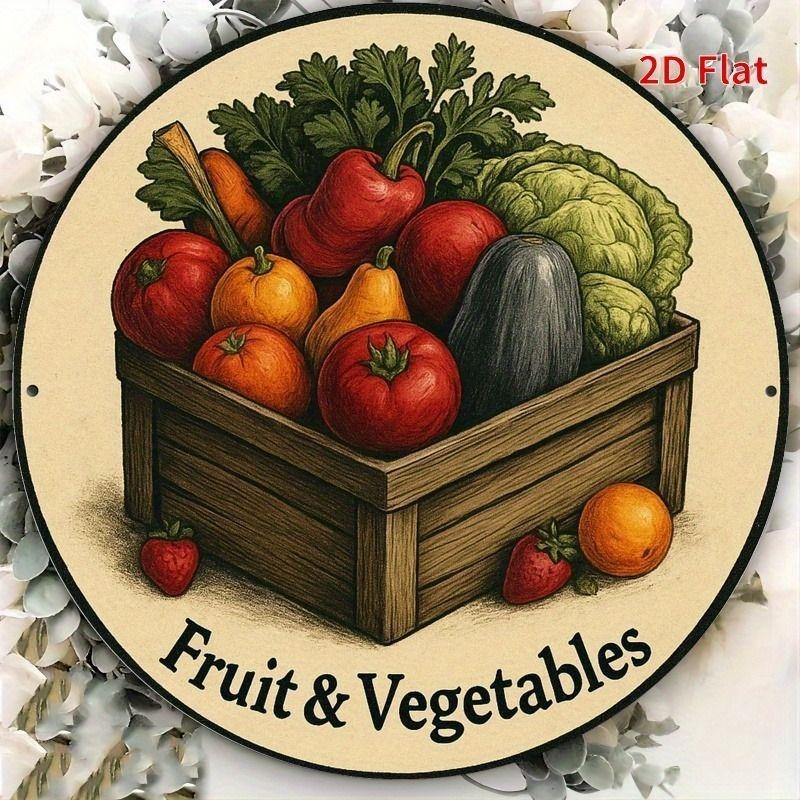 2D Flat Hanging Decorative Metal Sign Hand Painted Art