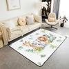 Erosebridal Nursery Jungle Animal Kids Area Rug 4'11" x 3'3" | Safari Elephant Giraffe Carpet for Boys Girls Cartoon Koala Lion Indoor Floor