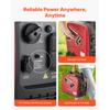 SucceBuy Inverter Generator 2900W Peak Watt Compact and Lightweight Design-Stable Power CO Sensor for Home Use Gas Red/Black