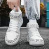 Scarpe Sportive Stampate da Uomo Stile Street da Donna Unisex Scarpe Sneakers da Corsa Studenti Scarpe Oversize per Coppia High Top