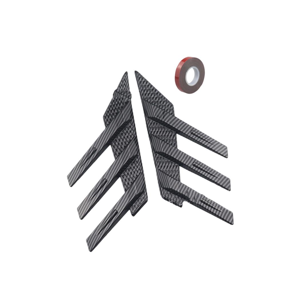 Plastic Rear Window Spoiler Splitter For Sedans SUVs Adhesive Mounting Optimizes Airflows And Adds Styling To Vehicle