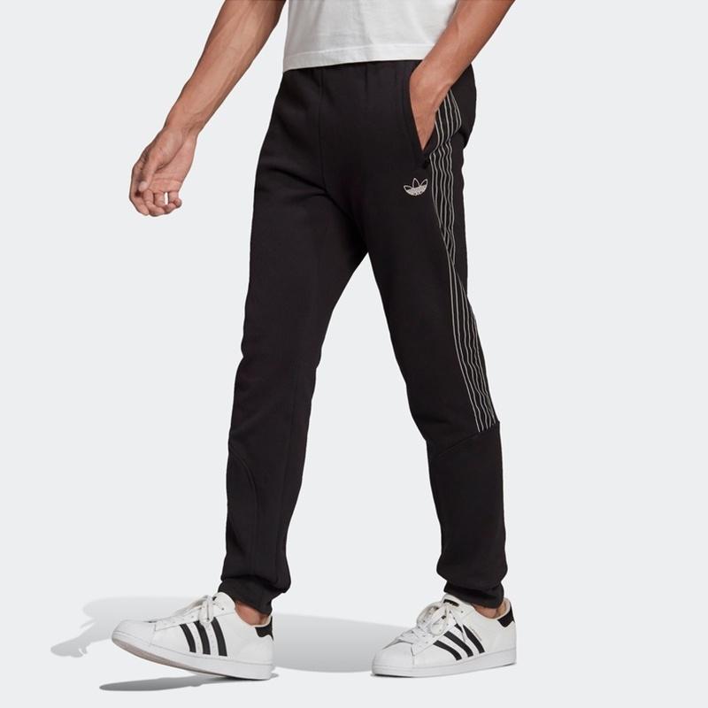 adidas originals Sprt Sweatpants Casual Sports Knit Bundle Feet Long Pants Black Men's GN2426