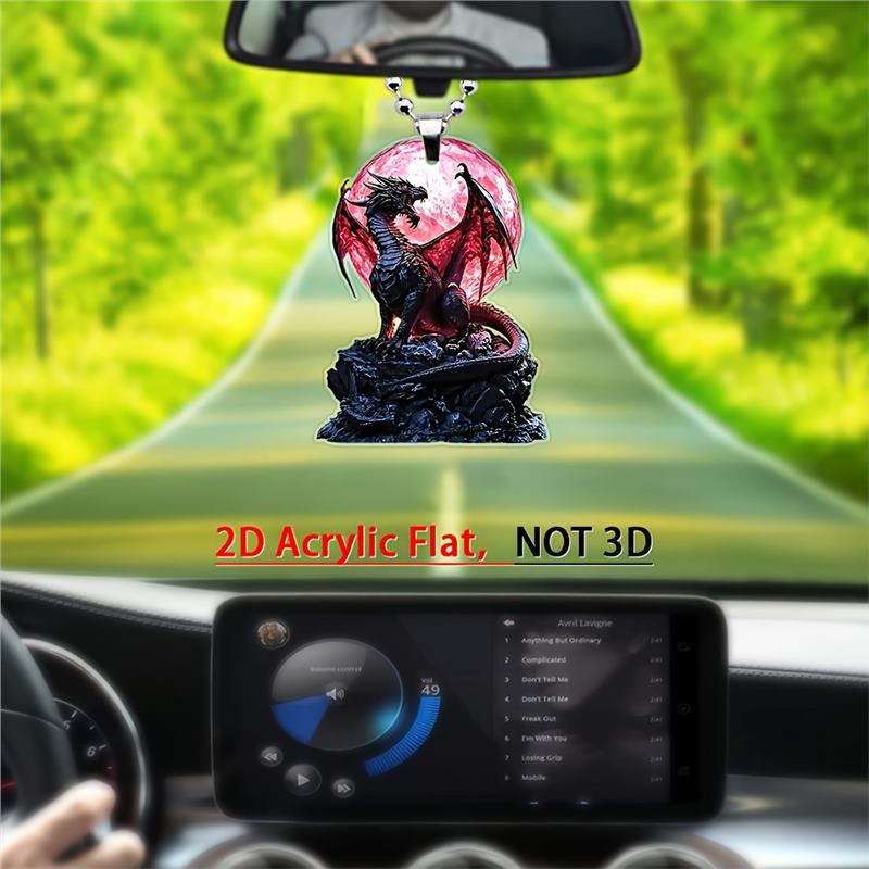 Acrylic Black Dragon Car & Home Pendant