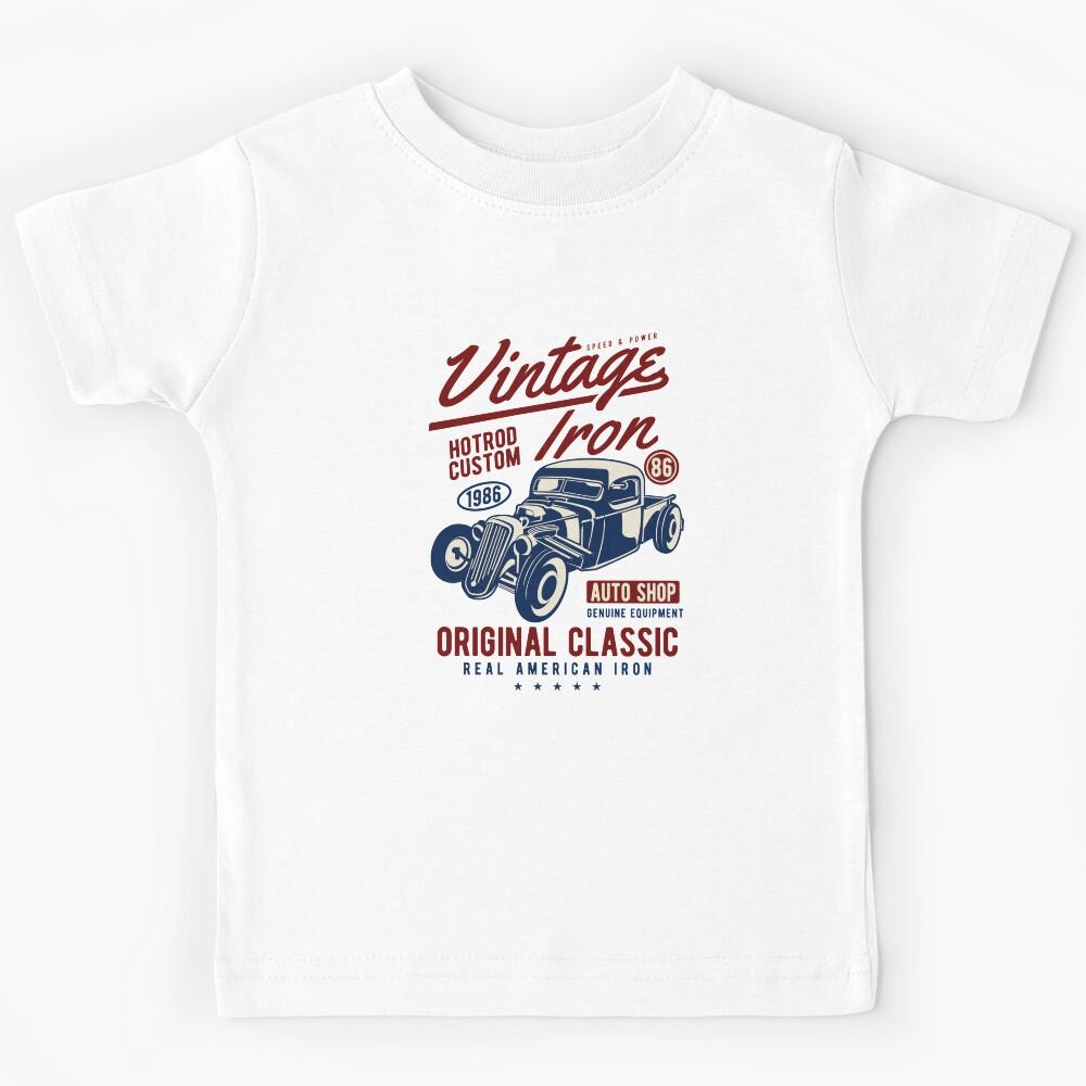 Vintage Iron Hot Rod Kids T-Shirt 100