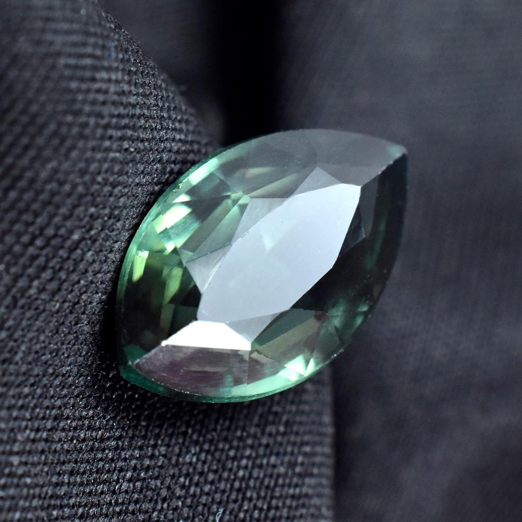 Natural Green Sapphire Loose Gemstone 6.80 Ct Marquise Cut September Birthstone for Gem Collections