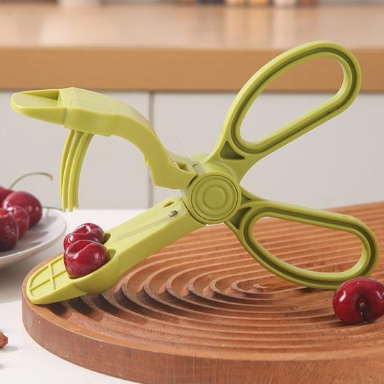 Descaroçador de Cerejas com Cabo Ergonômico Ferramenta Rápida para Descaroçar Frutas Portátil Removedor de Caroços de Cerejas Azeitonas Ferramenta para Remover Caroços Utensílios de Cozinha