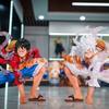 JT Studio One Piece 8x scope Luffy Zoro Punch the ground Can Move PVC Favorite Domineering Table setup 6.29inch/16cm Toys Gifts