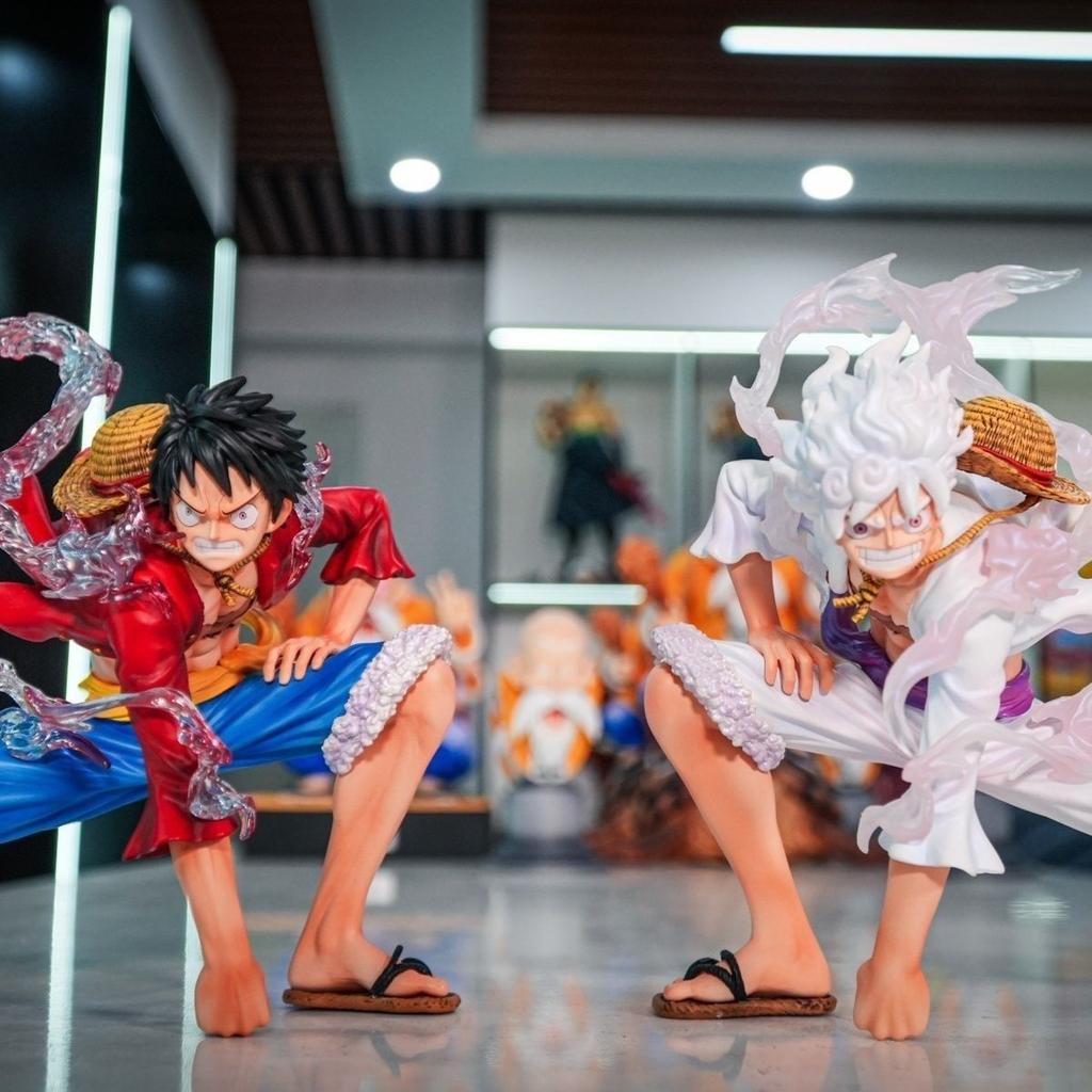 JT Studio One Piece 8x scope Luffy Zoro Punch the ground Can Move PVC Favorite Domineering Table setup 6.29inch/16cm Toys Gifts