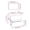 Bathroom Furniture Set Gray Sonoma Particleboard