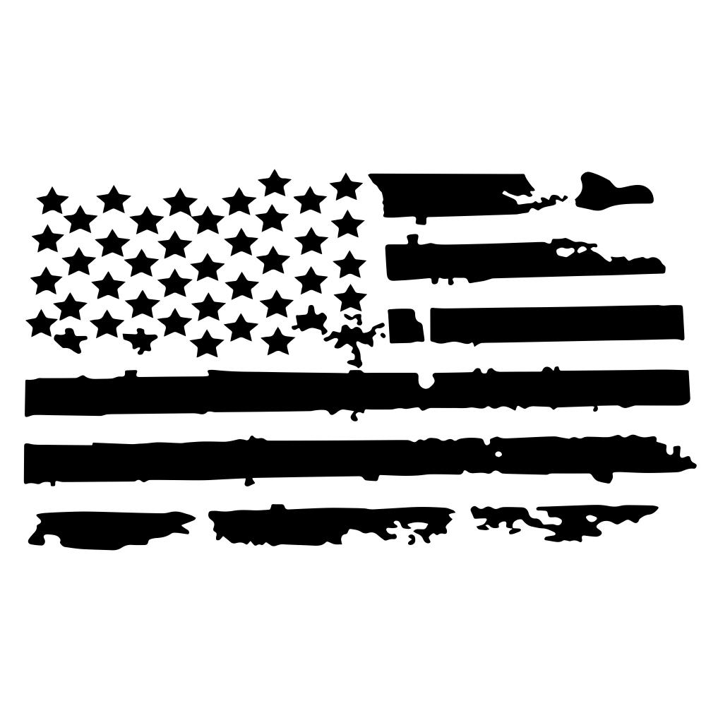 Car Hood Bonnet Cover Sticker Racing Stripe American Flag Graphic Vinyl Decals Decoration Accessories For Jeep Wrangler JK TJ YJ