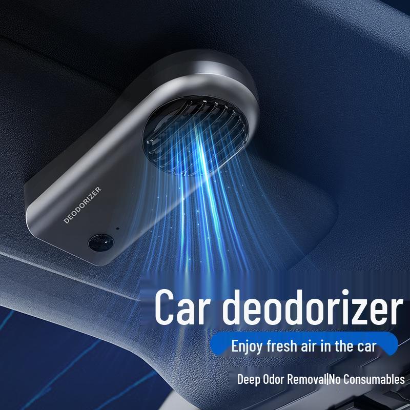 Compact Rechargeable Ozone Air Purifier & Deodorizer for Cars, Shoes, Bathrooms, and Refrigerators