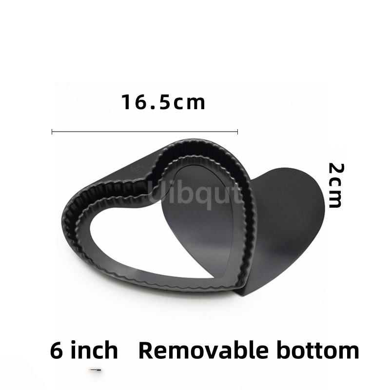 

Heart-Shaped Cake mould Pan Set With Removable Bottoms Aluminum Cake Mold Perfect For Birthdays Christmas Party Nonstick Baking 2 pcs set