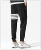 Men's Tide Brand Four-Stripe Casual Jogger Sweatpants - Trendy, Versatile Cotton for Spring and Autumn