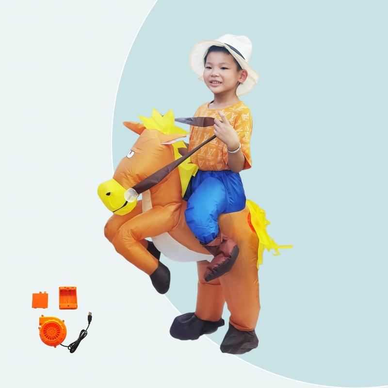 Inflatable Funny Horse Costume for Festivals and Performances One Size
