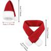 Christmas Creative Wine Bottle Cover Decoration, Non-Woven Scarf+Hat Set, Home Holiday Atmosphere Decoration Supplies
