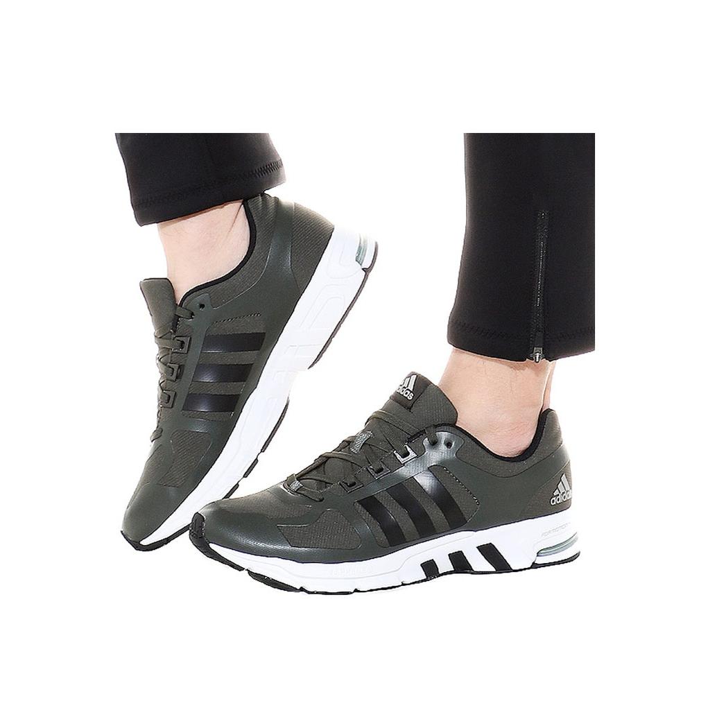 Adidas Equipment 10 Round Toe Lace-Up Cushioning Low-Top Marathon Running Shoes Unisex Sneakers Black White EE8997