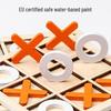 Children's Educational Wooden Tic-Tac-Toe: Classic Two-Player Game for Parent-Child Interaction