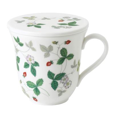 Wedgwood Wild Strawberry Casual Mug with Wedding 40033825 [Officially Imported] Lid, Gift,