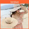 Summer Straw Hat For Women Large Brim With Breathable Sun Protection