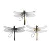 Realistic Artificial Dragonfly Outdoor Insect Deterrent Garden Decoration Dragonfly Pin with Hanging Strap for Outdoor Flower Pots Camping Hat