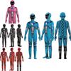Kids Mighty Morphin Power Rangers Costume Jumpsuit For Halloween Or Cosplay Parties