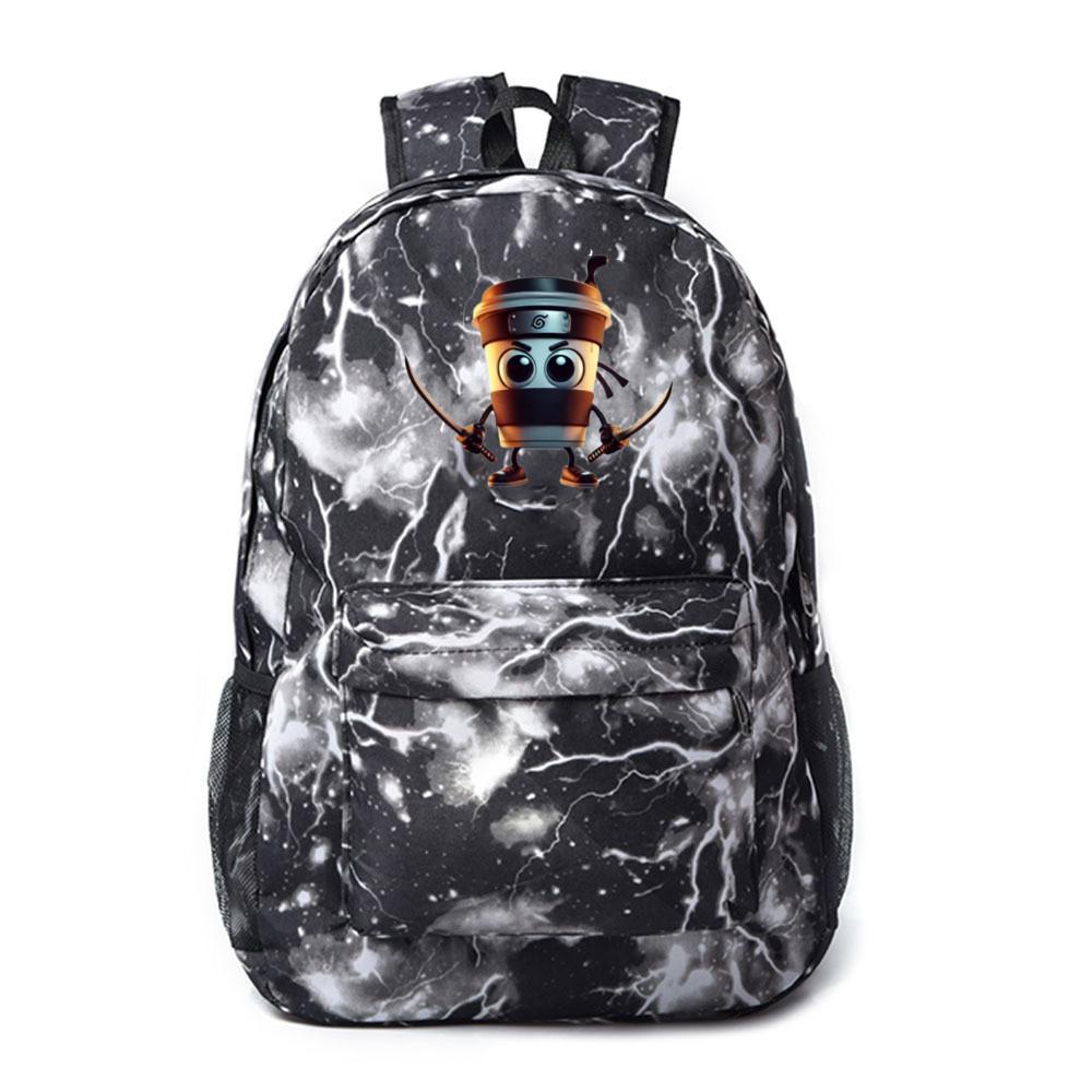 Cartoon Tungtungtungsahur Character Canvas Backpack For School Travel Outdoor