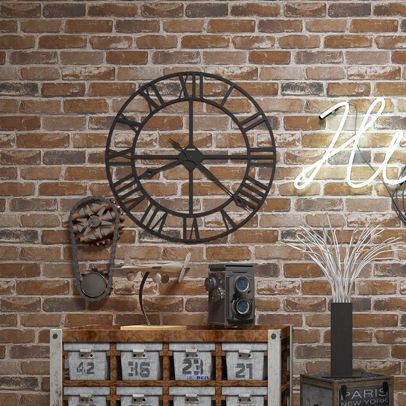 Retro Nostalgic Imitation Brick Pattern Brick Brick Wallpaper Cafe Bar Restaurant Culture Wallpaper